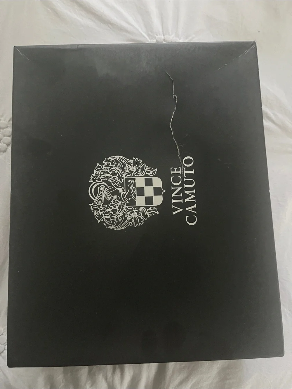 Vince Camuto Black Wedge Shoes Box
